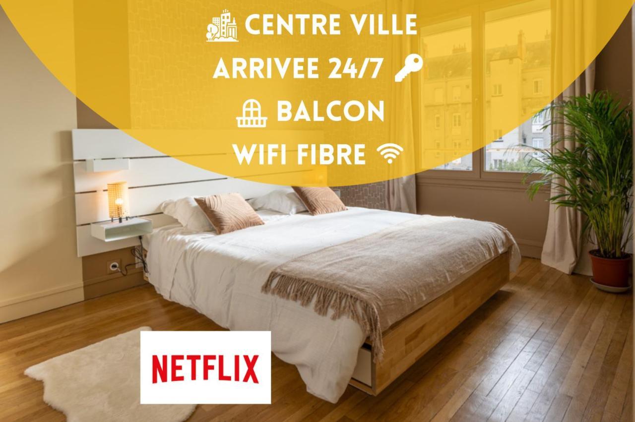 Tours Centre - Proche Gare - Parking Velo - Balcon - Arrivee Autonome Apartment Exterior photo